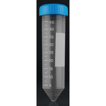 Polipropilenska stožasta epruveta za centrifugu | s gradacijom | svijetlo plavi čep na navoj | 50 ml | 100 komada