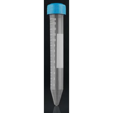 Polipropilenska stožasta epruveta za centrifugu | s gradacijom | svijetlo plavi čep na navoj | 15 ml | 50 komada