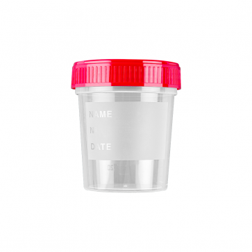 Posudica za urin Urintainer | crveni čep | 120 ml | pojedinačno pakirana | sterilna