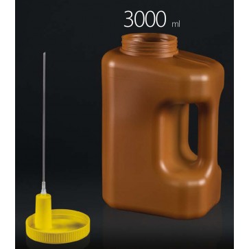Urintainer 24-satna posudica za uzorak urina s ergonomskom ručkom i aspiracijskim sustavom za vakuumsko uzimanje uzoraka, 3L | Kvantum-tim