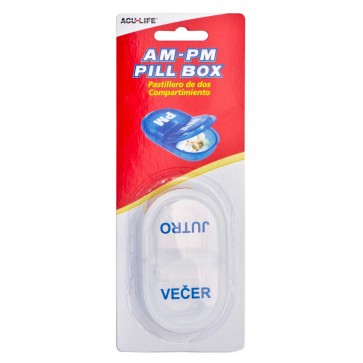 Ovalna dnevna kutijica za tablete na hrvatskom jeziku