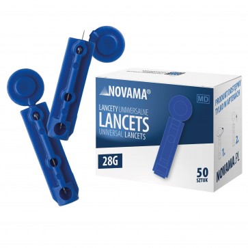 NOVAMA univerzalne jednokratne lancete 28G, 50 kom.