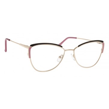 Brilo RE086-A naočale za čitanje | Roza-crno-zlatne | +1,5