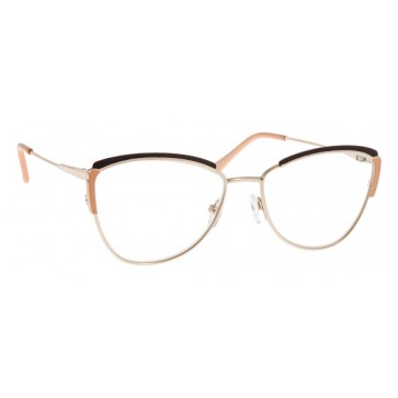 Brilo RE086-B naočale za čitanje | Bež-crno-zlatne | +3,5