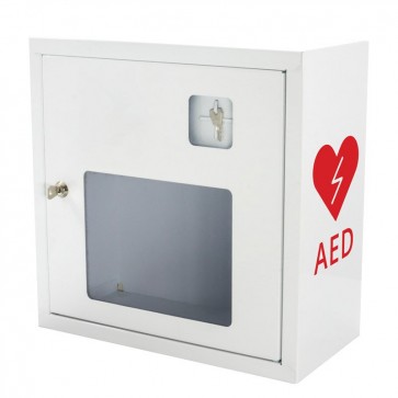 Zidni ormarić s ključem za defibrilator AED | bijeli 