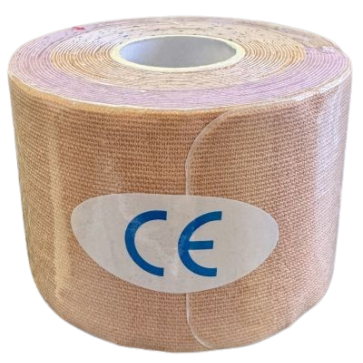 Kineziološka traka u roli | unaprijed profesionalno izrezana | 5 x 25 cm x 5 metara | bež