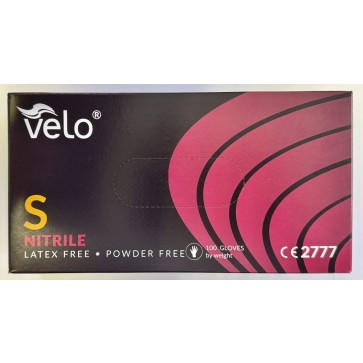 Velo crne nitrilne rukavice bez pudera | S