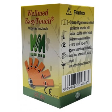 Trakice za mjerenje mokraćne kiseline za Wellmed Easy Touch GCU i GU, 25 komada