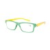 Naočale za čitanje Flex u dioptrijama +1, +1.50, +2, +2.50, +3 i +3.50, zelena fronta, žute drške