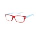 Naočale za čitanje Flex u dioptrijama +1, +1.50, +2, +2.50, +3 i +3.50, crvena fronta, plave drške