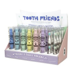 Dječja baterijska sonična četkica za zube Vitammy FRIENDS | display kutija s 18 četkica