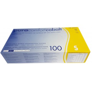 Nitrilne jednokratne rukavice bez pudera | kobalt plava | 100 komada | S veličina