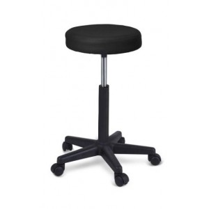 Stolica okrugla bez naslona | plastična konstrukcija | s kotačima | promjer 32 cm