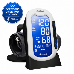 Tlakomjer za nadlakticu NOVAMA PRO+AF BT s Bluetoothom i adapterom
