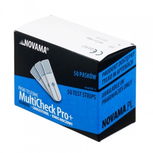 NOVAMA MultiCheck Pro+ testne trakice za glukozu, 50 kom.