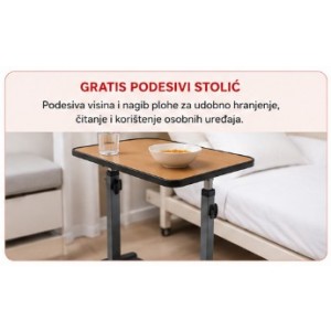 Električni bolnički ležaj LT10 - GRATIS stolić za hranjenje uključen u cijenu