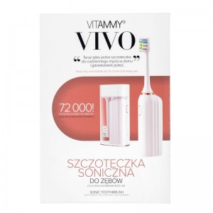 Kompaktna i putna sonična električna četkica za zube Vitammy VIVO | bijela