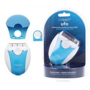 Vitammy UFO električni češalj protiv uši i gnjida | plavi