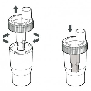 Čašica za lijek za donje dišne puteve za Rossmax inhalatore N1