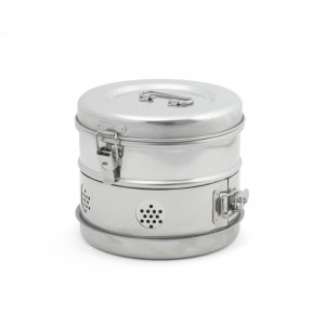 Bubanj za sterilizaciju, inox, 240 × 165 mm