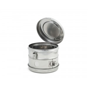 Bubanj za sterilizaciju, inox, 190 × 125 mm