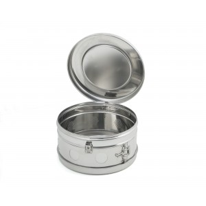 Bubanj za sterilizaciju, inox, 240 × 240 mm