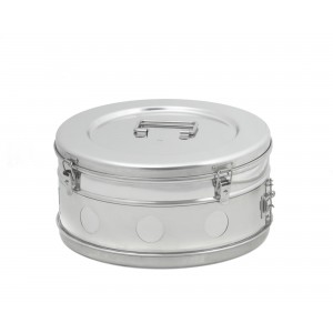 Bubanj za sterilizaciju, inox, 340 × 165 mm