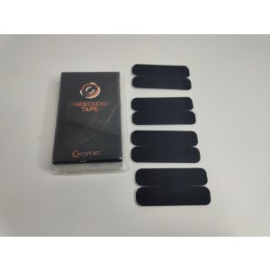 Kineziološke trake | unaprijed profesionalno izrezane | oblik X - 4 komada | crne