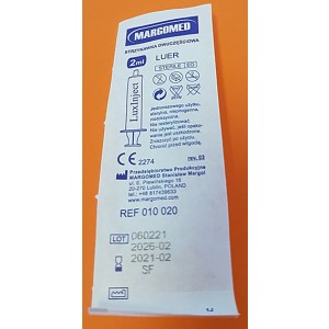 Šprica bez igle (štrcaljka) | sterilna | luer | 2 ml