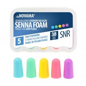 NOVAMA SENNA FOAM pjenasti čepići za uši – 5 pari