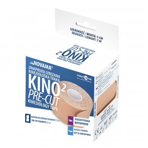 Kineziološka traka u roli | unaprijed profesionalno izrezana | 5 x 25 cm x 5 metara | bež