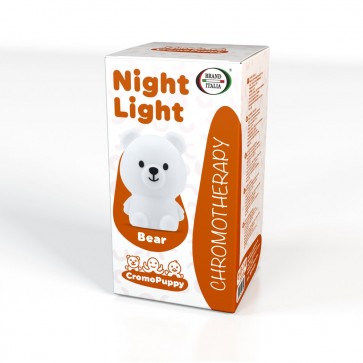 LED noćno svjetlo u obliku medvjedića s funkcijom kromoterapije - 01