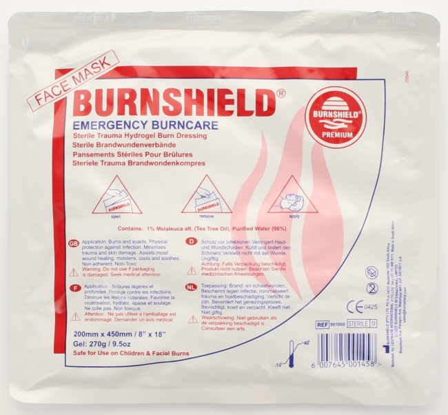 Burnshield pjenasta obloga za opekline - za lice | 200 x 450 mm