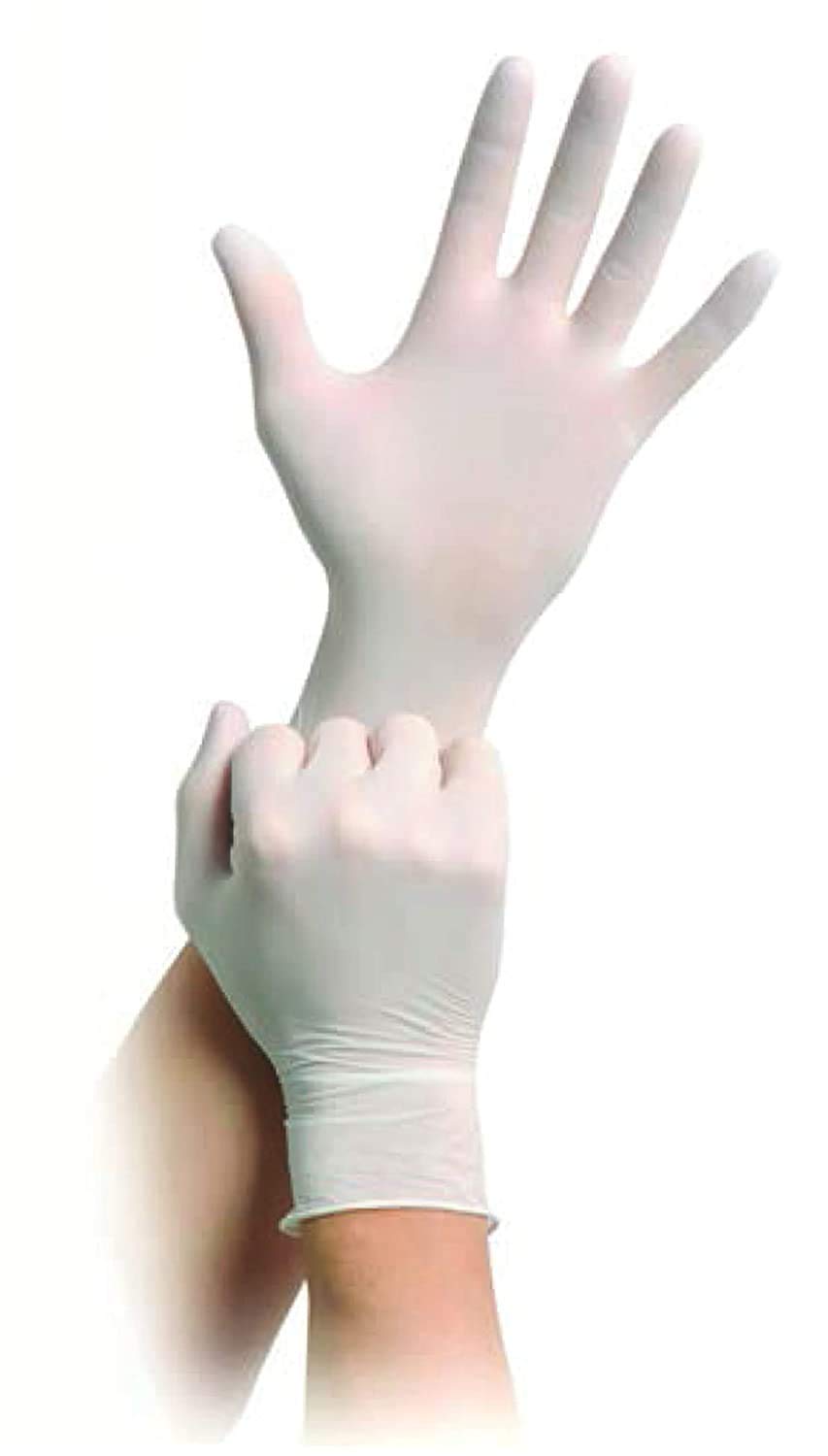 Lateks rukavice s puderom | bijele | jednokratne | pakiranje 100 komada | S veličina | Kvantum-tim
