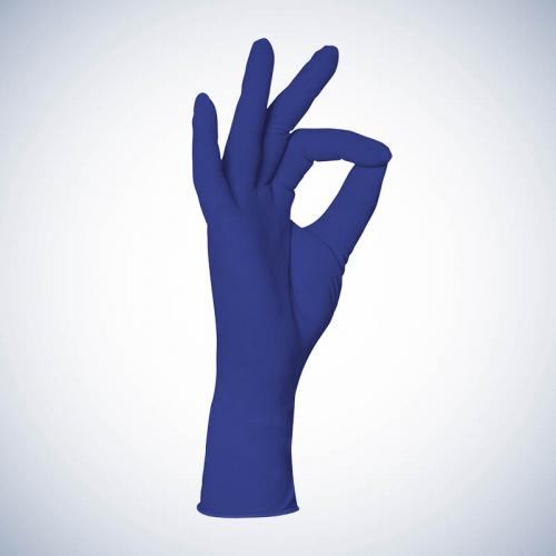 Nitrilne rukavice bez pudera | Cobalt plave | jednokratne | pakiranje 100 komada | S veličina | Kvantum-tim