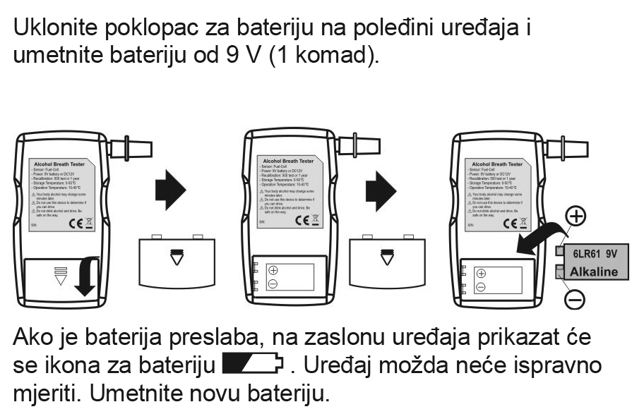 Alkohol tester CA-8005