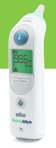 Welch Allyn Braun ThermoScan PRO 6000 toplomjer za mjerenje temperaturu u uhu