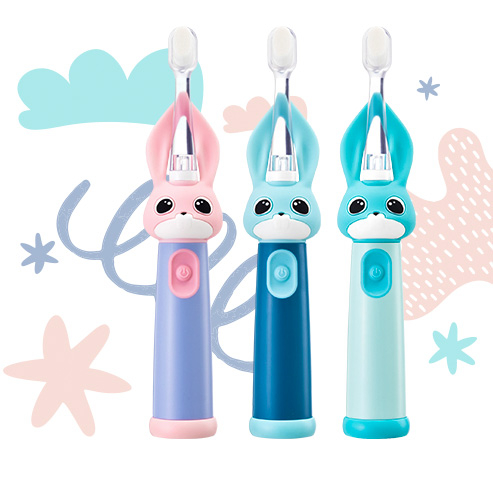 TOW019486 sonična četkica za zube Vitammy Bunny u plavoj boji za djecu od 0 do 3 godine starosti