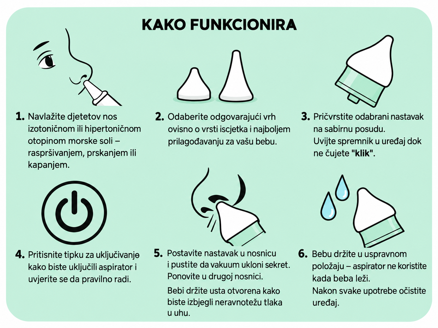 Kako koristiti Vitammy PICOLINO 7 aspirator