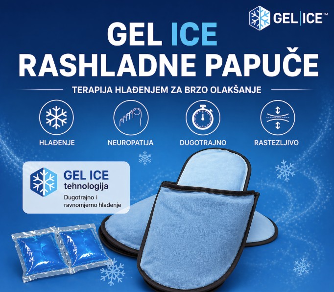 Gel ice rashladne papuče